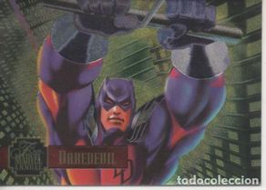 Colecionismo desportivo: Cromo E004765: Trading Card. Marvel Anual Flair'95, nº 6 Daredevil - Mark Johnson-Tractor